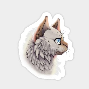 Golden Point British Longhair Side Portrait Sticker